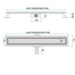 REA - Odtokový žlab Neox pro černý 50 REA-G2741