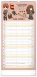 Nástěnný kalendář 2027 Notique Rodinný plánovací Harry Potter, 21 x 42 cm