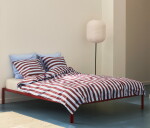 HAY Povlečení na polštář Été Bordeaux/Sky Blue 50 × 60 cm, modrá barva, textil