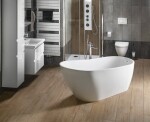 AQUALINE - TISA volně stojící vana, 170x80cm, bílá 2.jakost E1780