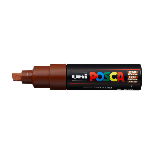 Posca popisovač PC-8K, mm, hnědá