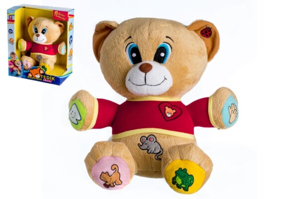 Plyšový medvěd Tedík česky mluvící 30 cm