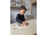 Mamido Dřevěné edukativní hodiny s puzzle Tvary Montessori