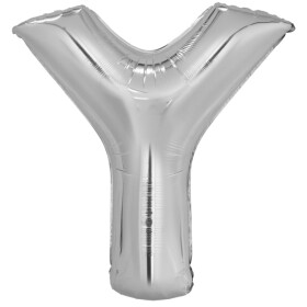 Písmeno Y stříbrné foliový balónek 86 cm Amscan Písmeno Y stříbrné foliový balónek 86 cm Amscan