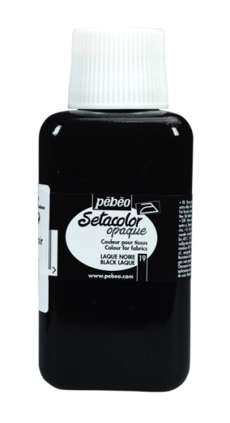 Barva na textil Pébéo Setacolor Opaque 250 ml - Černá 19