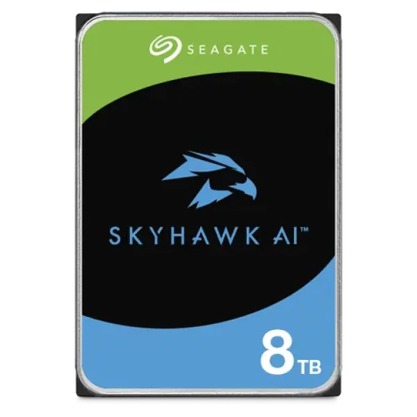 Seagate Skyhawk AI 8TB / Interní / 3.5" / SATA III / 256 MB cache / 7200rpm (ST8000VE001)