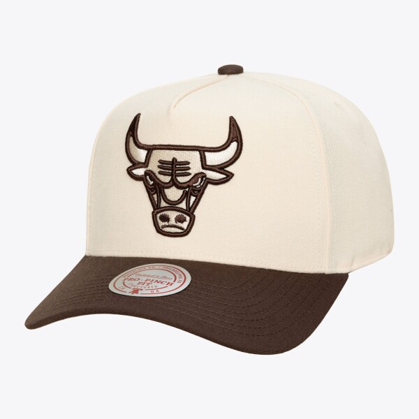 Mitchell & Ness Pánská kšiltovka Chicago Bulls NBA Brown and Cream Pro Snapback
