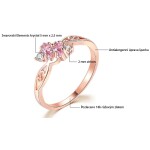 Prsten Swarovski Elements Efisio, Růžová 61 (19.5 mm)
