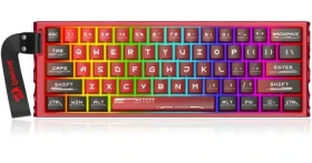 Redragon Venom červená / Herní klávesnice / mechanická / Redragon UltraMag Next-Gen / drátová / podsvícená (K753-RGB-M)