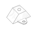 Lichoběžníková distanční podložka pro trapézový polykarbonát TR 76/16 a TR 76/18