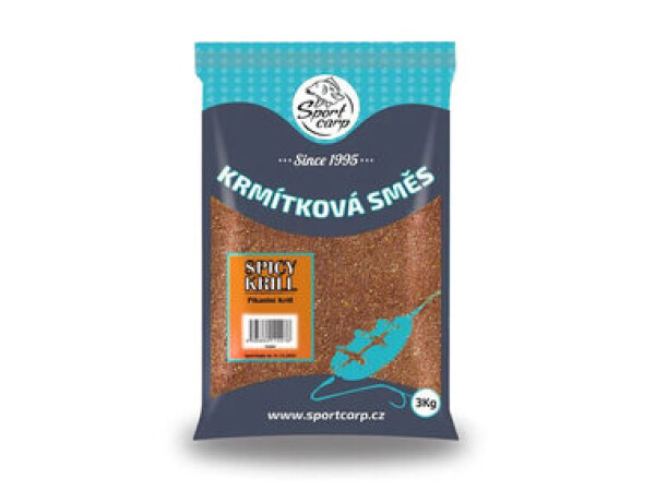 Sportcarp Vnadící směs 3kg Spicy Krill (97773)