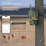 Otočná 4G kamerová fotopast s 2K rozlišením a solárním panelem - P6