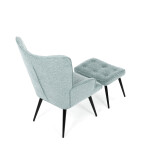 Relaxační křeslo, modrá, sametová látka, AK-303 BLUE2