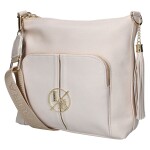 Moderní dámská crossbody kabelka LB Bella Pocket, béžová