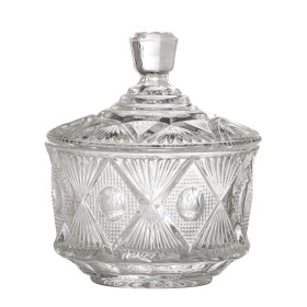 Bloomingville Skleněná dóza Ninya Clear 460 ml, čirá barva, sklo