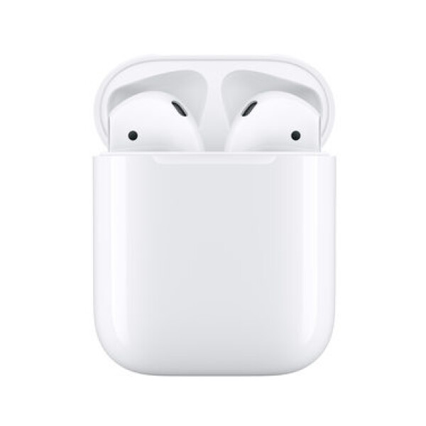Apple AirPods (2019) bílá / bezdrátová sluchátka s nabíjecím pouzdrem (MV7N2ZM/A)