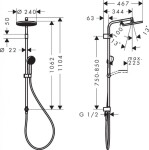HANSGROHE - Activera S Sprchový set bez baterie, průměr 24 cm, 2 proudy, EcoSmart, chrom 28074000