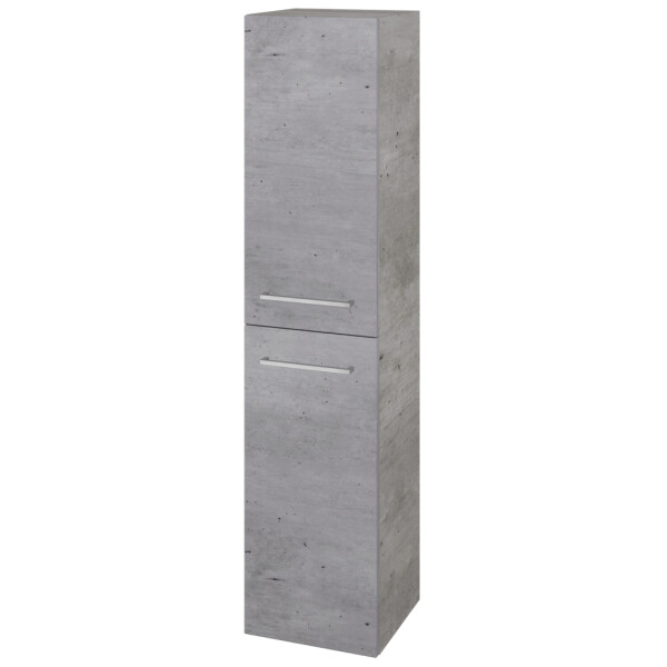 Dřevojas - Vysoká skříň s košem na prádlo DOS SVD2K 35 - D01 Beton / Úchytka T04 / D01 Beton / Pravé 210519EP