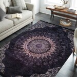 DumDekorace Luxusní orientální koberec s mandalou Šírka: 120 cm | Dĺžka: 140 cm