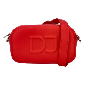 Moderní dámská koženková kabelka DJ Modern French, červená