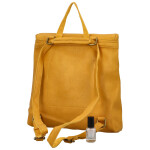 Stylový dámský koženkový kabelko-batoh Octavius, žlutý