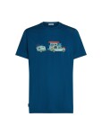 ICEBREAKER Mens Mer 150 Tech Lite SS Tee Transportage, Atlantis velikost: S