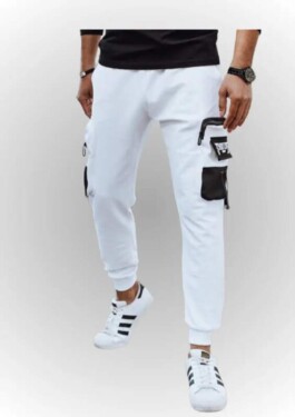 VM Fashion VM4370 Cargo teplákové kalhoty bílé