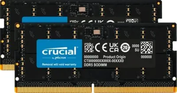 Rozbaleno - Crucial 32GB Kit (2x16GB) DDR5 4800 / CL40 / SO-DIMM / rozbaleno (CT2K16G48C40S5.rozbaleno)