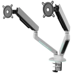 One For All DM8220 bílá / Držák pro monitor / Rameno pro 2 monitory / RGB podsvícení / nosnost 28 kg (DM8220)