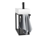 Koupelnová skříňka s umyvadlem SAT B-Way 39,5x40x21,5 cm černá mat BWAY40FRAME BWAY40FRAME