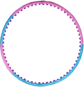 JINPOLI Hula Hop obruč s kuličkami modrá / průměr 110 cm (5696)