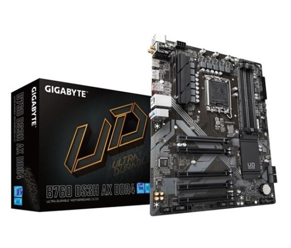 GIGABYTE MB Sc LGA1700 B760 DS3H AX DDR4, Intel B760, 4xDDR4, 1xDP, 1xHDMI, WI-FI EDF_524699