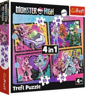Trefl - Puzzle - Monster High: Elektrizujíci den 4v1