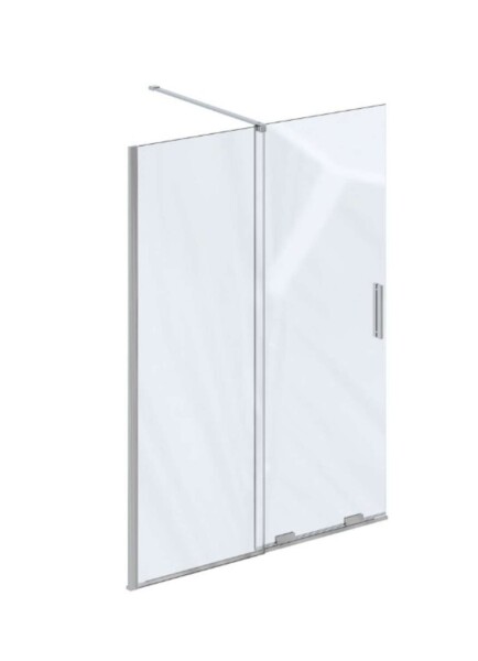 RAVAK - Roll Sprchová stěna Walk-In 100x195 cm, chrom/čiré sklo X9WVA0C00Z1
