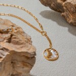 ELENYS Solis – pozlacený náhrdelník 18K žluté zlato Délka náhrdelníku: 51+5 cm / max. 56 cm