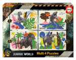 Puzzle Jurský svět 4v1 (50,80,100,150 dílků)