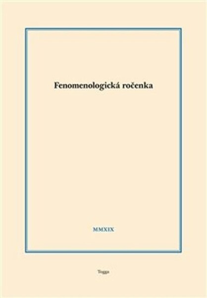 Fenomenologická ročenka 2019