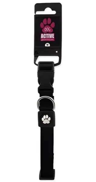 Active Dog Premium M černý / Obojek / 34-49 cm / Nylonový, nastavitelný (0904-90141)