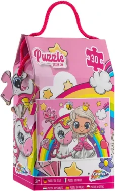 GRAFIX Puzzle Princezna a jednorožec