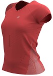 Běžecké tričko Compressport PERFORMANCE SS TSHIRT - korálové Velikost textilu: M