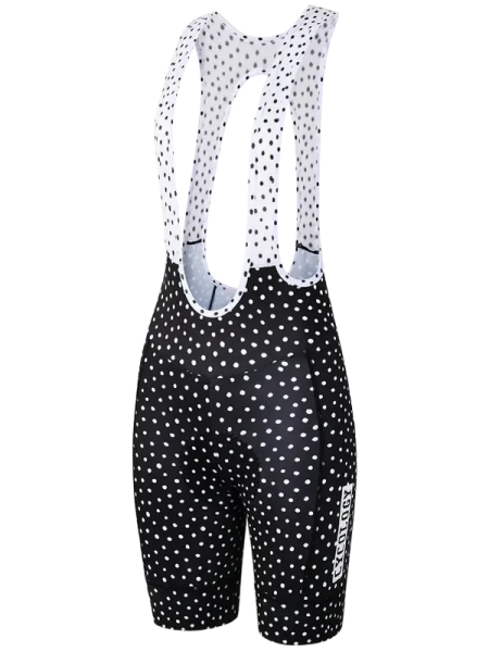 Cyklokraťasy CYCOLOGY Polka Dot, černé, dámské (Motiv Polka Dot, velikost XXL)