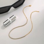 ELENYS Tennis Chain 3 mm – pozlacený náhrdelník 18K žluté zlato Délka: 38+5 cm / max. 43 cm