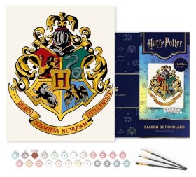 Malování podle čísel - Harry Potter - Bradavický erb 40 x 50 cm na rámu