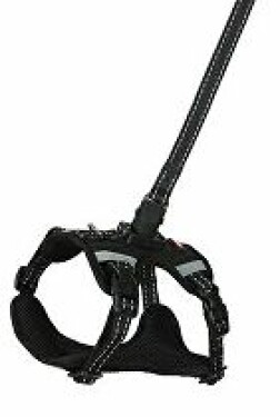 Postroj pes s vodítkem 2m CLIP&GO černá XL Zolux