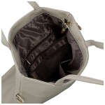 Elegantní dámská koženková kabelka na rameno Trixie, šedá