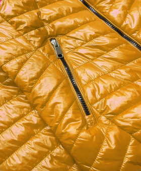 Lesklá dámská bunda hořčicové barvě model 15414631 Žlutá ATURE