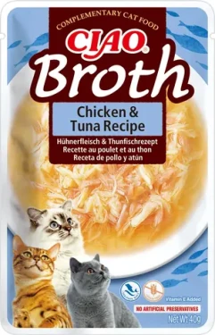 CHURU Kapsička Broth kuře, tuňák 40 g / Pro kočky / Bez obilovin