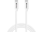 Sandberg USB-C Charge Cable 1M 65W bílá / nabíjecí kabel USB-C na USB-C