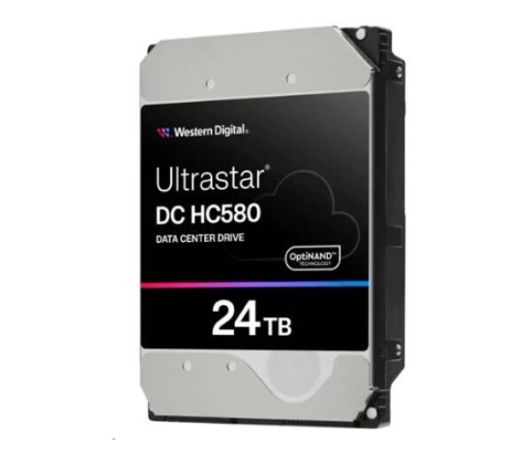 Western Digital Ultrastar® HDD 24TB (WUH722424ALE6L4) DC HC580 3.5in 26.1MM 512MB 7200RPM SATA 512E SE EDF_668667
