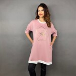 HOSH Mikinové šaty Kina Velikost: UNI, Barva: Khaki